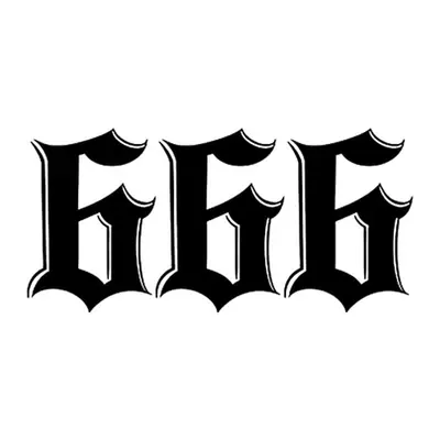 Número 666 gótico — Modelo 2