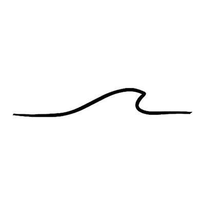 Onda minimalista em linha