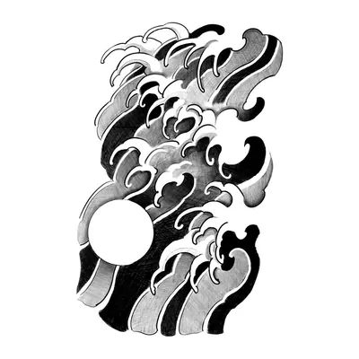 Ondas japonesas com sol