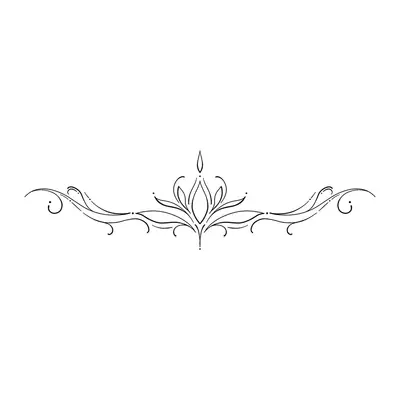 Ornamento horizontal de lótus