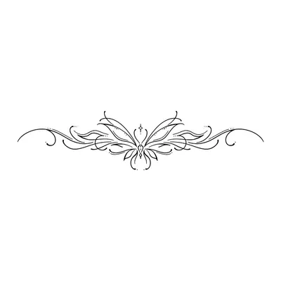 Ornamento horizontal fino