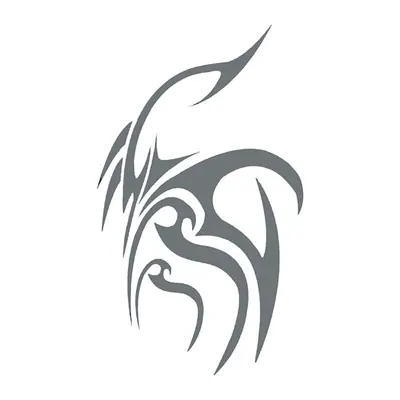 Ornamento tribal cinza