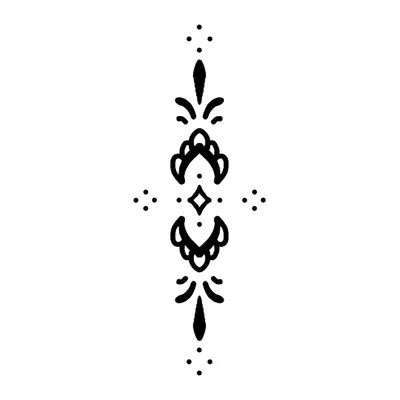 Ornamento vertical delicado