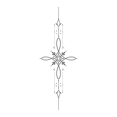 Ornamento vertical fino
