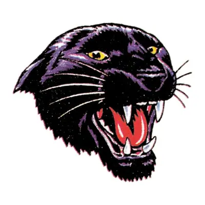 Pantera negra rugindo