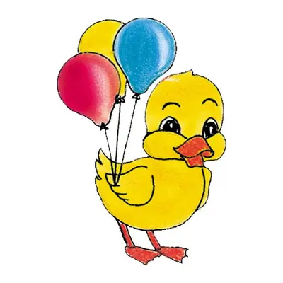 Patinho com balões