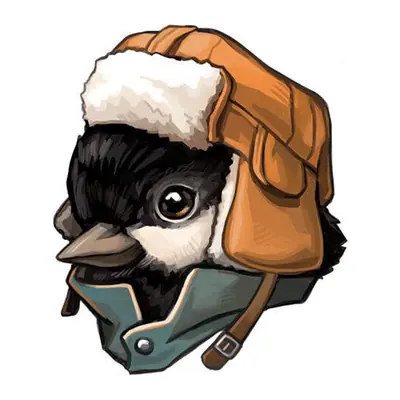 Pintassilgo com capacete de aviador