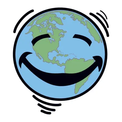 Planeta Terra sorridente