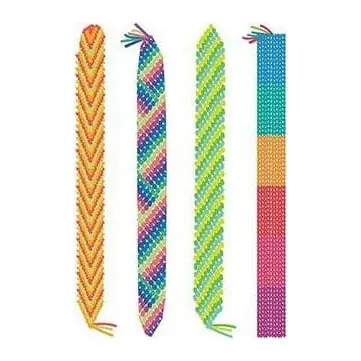 Pulseiras da amizade coloridas