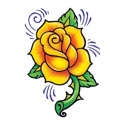 Rosa amarela vintage