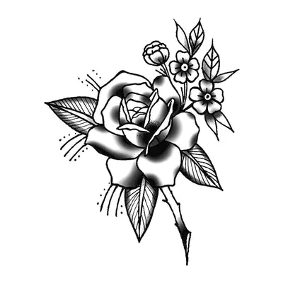 Rosa com florzinhas