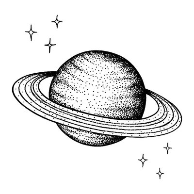 Saturno pontilhado