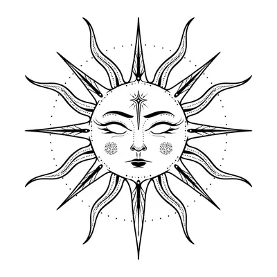 Sol com rosto