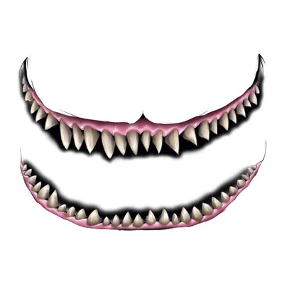 Sorriso de dentes pontudos