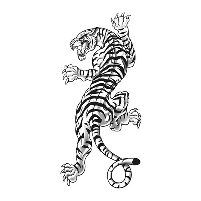 Tigre trepando