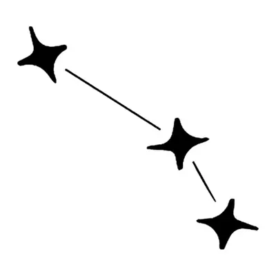 Três estrelas ligadas