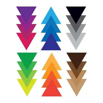 Triângulos em degradê coloridos