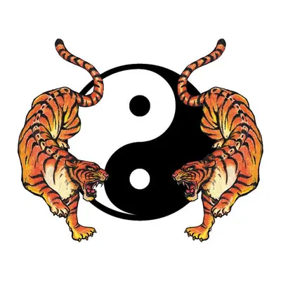 Yin yang com tigres