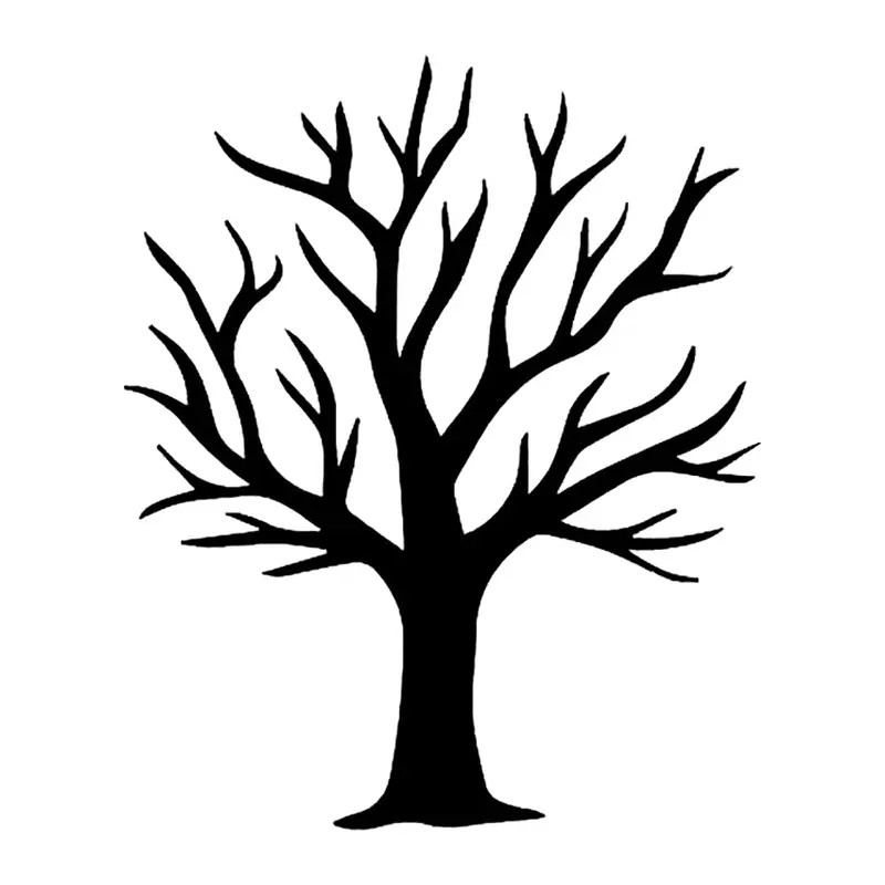 Tatuagem temporária Folhas e Plantas — Árvore sem folhas. Inclui árvore
