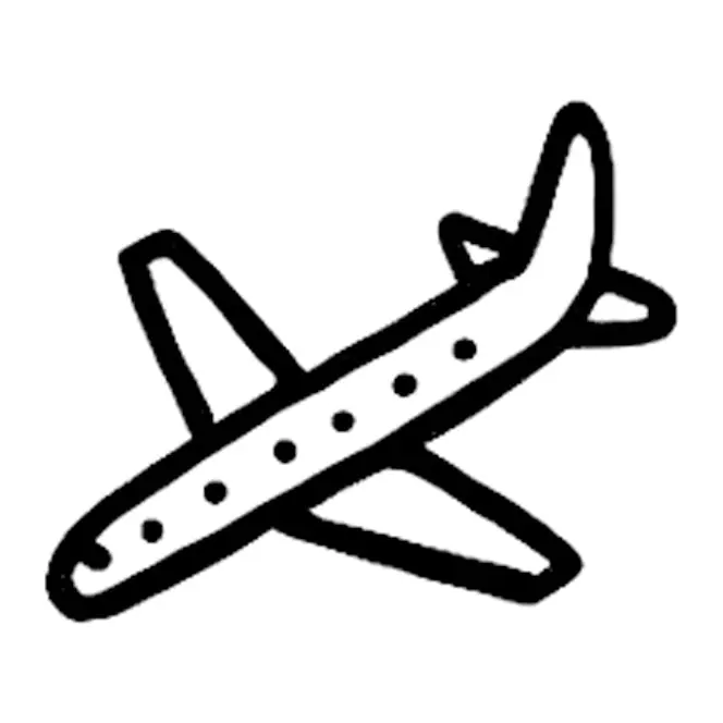 Tatuagem temporária Viagem e Aventura — Avião. Inclui avião