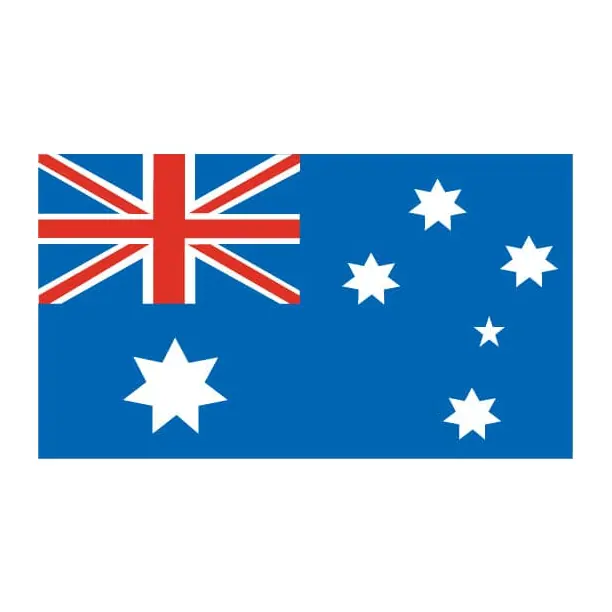 Tatuagem temporária Bandeiras — Bandeira da Austrália. Inclui bandeira