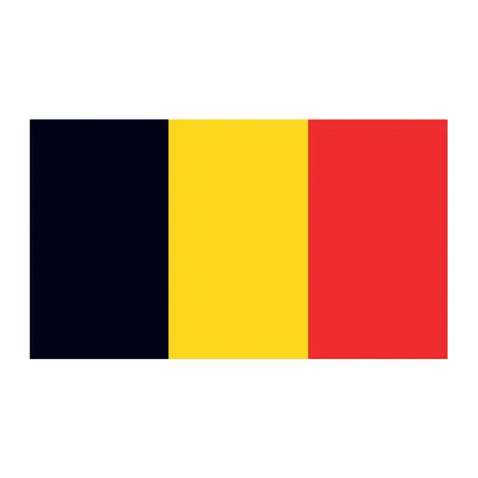 Tatuagem temporária Bandeiras — Bandeira da Bélgica. Inclui bandeira
