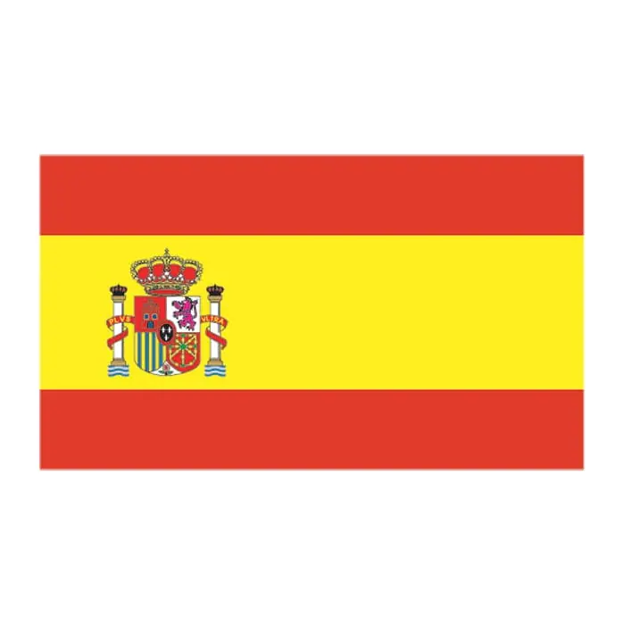 Tatuagem temporária Bandeiras — Bandeira da Espanha. Inclui bandeira