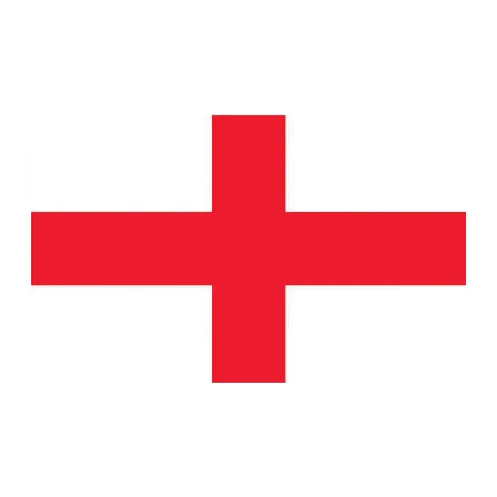 Tatuagem temporária Bandeiras — Bandeira da Inglaterra. Inclui bandeira
