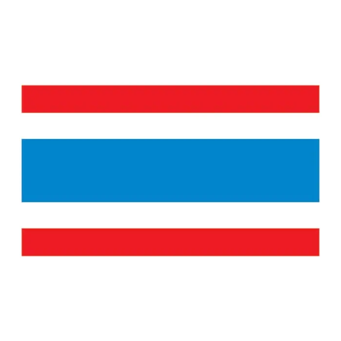 Tatuagem temporária Bandeiras — Bandeira da Tailândia. Inclui bandeira