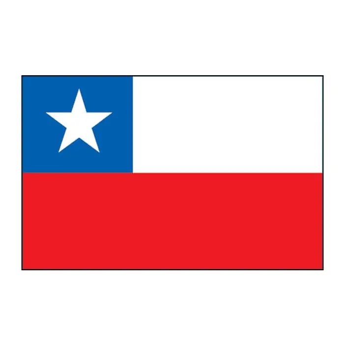 Tatuagem temporária Bandeiras — Bandeira do Chile. Inclui bandeira