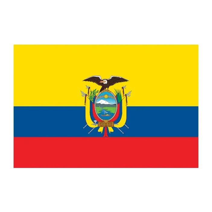 Tatuagem temporária Bandeiras — Bandeira do Equador. Inclui bandeira