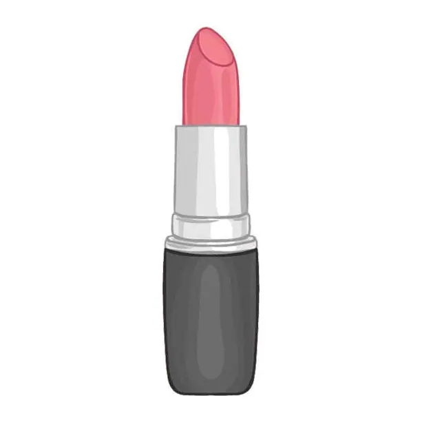 Tatuagem temporária Objetos — Batom rosa. Inclui batom