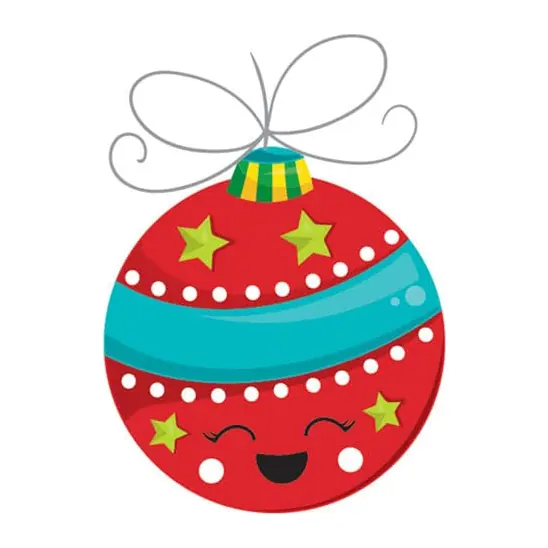 Tatuagem temporária Datas e Festas — Bola de Natal fofa. Inclui bola de natal