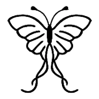 Tatuagem temporária Borboletas e Insetos — Borboleta pequena delicada. Inclui borboleta