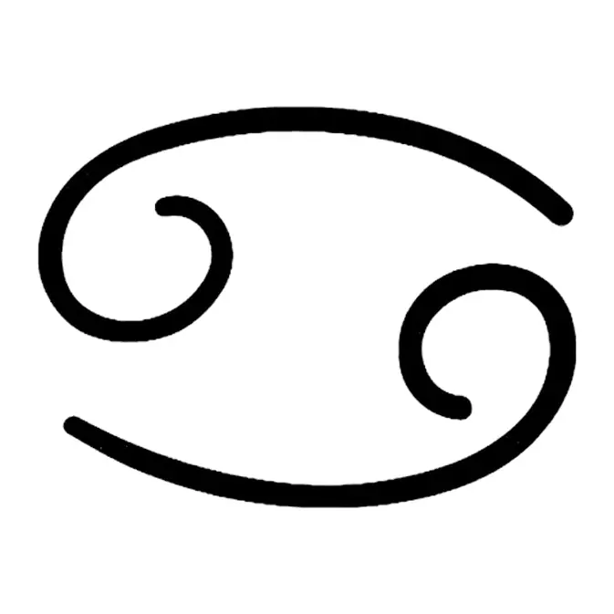 Tatuagem temporária Signos e Astrologia — Câncer. Inclui câncer