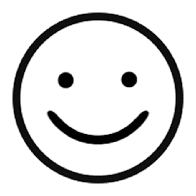 Tatuagem temporária Símbolos — Carinha sorridente. Inclui carinha