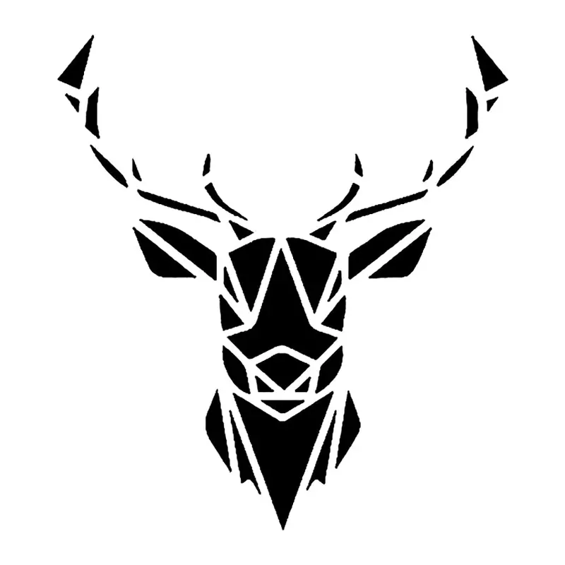 Tatuagem temporária Animais Selvagens — Cervo geométrico. Inclui cervo