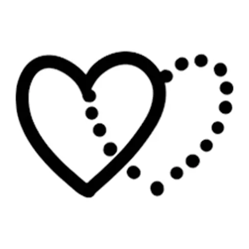 Tatuagem temporária Corações e Amor — Coração com pontos. Inclui coração, pontos