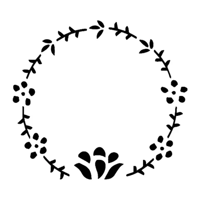 Tatuagem temporária Folhas e Plantas — Coroa de folhas e bolinhas. Inclui folhas