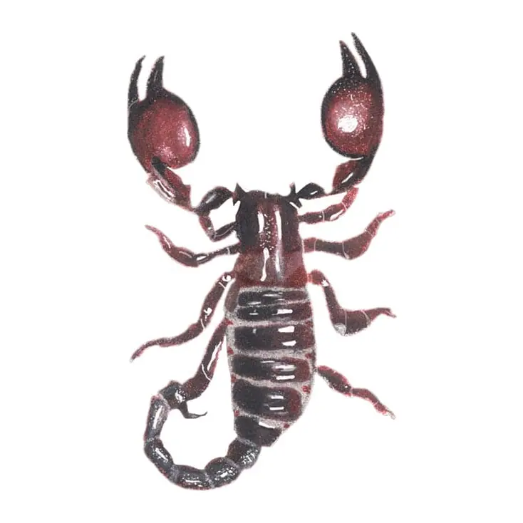 Tatuagem temporária Animais Selvagens — Escorpião do deserto. Inclui escorpião