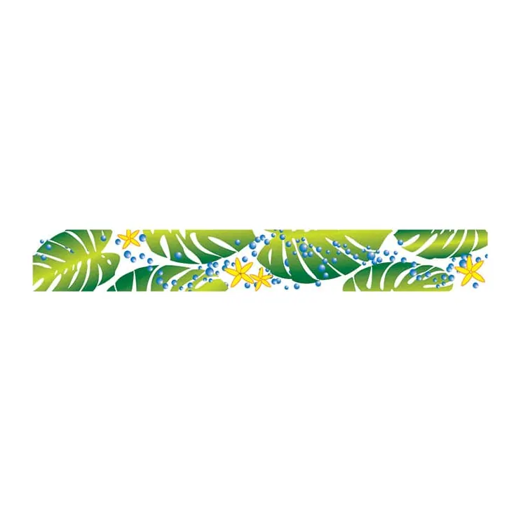 Tatuagem temporária Folhas e Plantas — Faixa de folhas tropicais. Inclui folhas