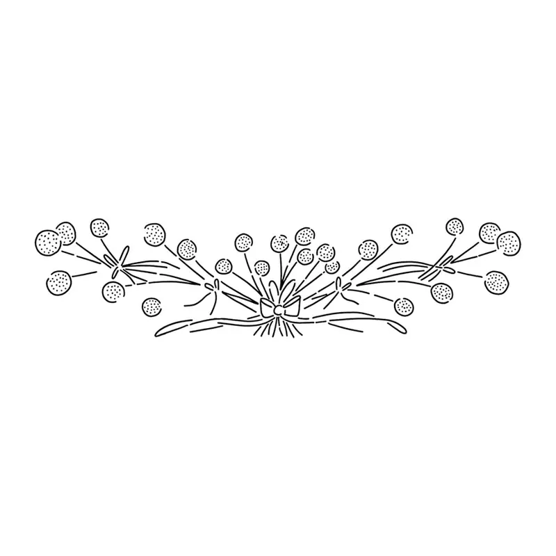Tatuagem temporária Flores — Fio de ramos e flores. Inclui flores