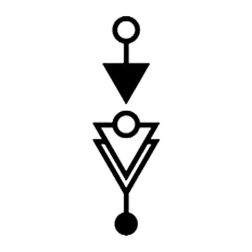 Tatuagem temporária Geométrico — Flecha geométrica com triângulos. Inclui flecha, triângulos