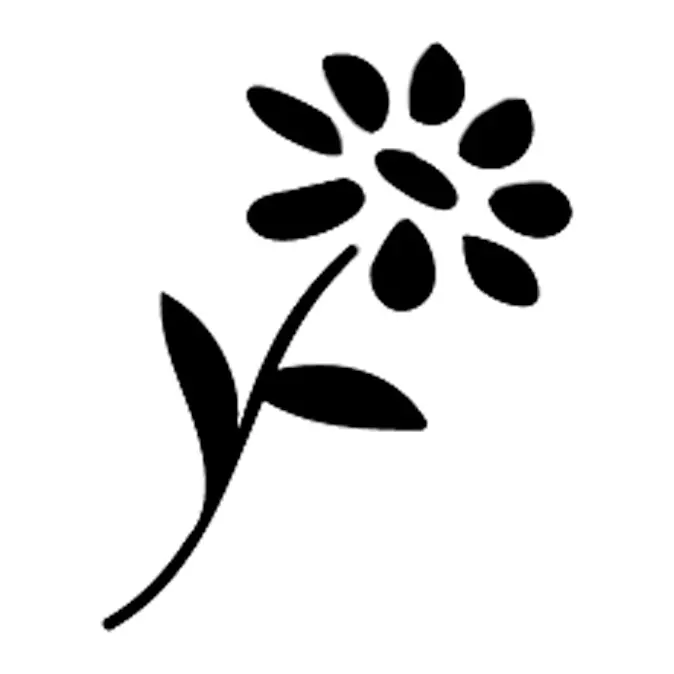 Tatuagem temporária Flores — Flor preenchida. Inclui flor