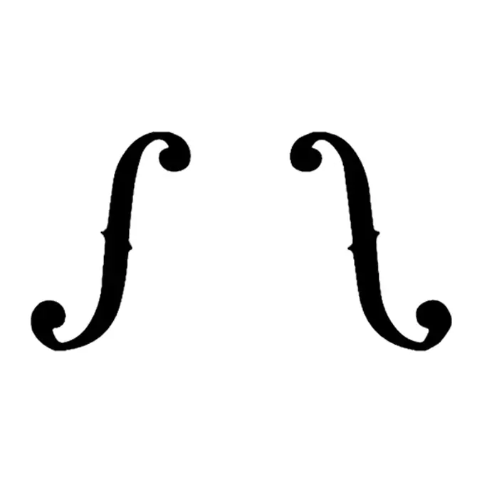 Tatuagem temporária Música — Furos de violino. Inclui violino