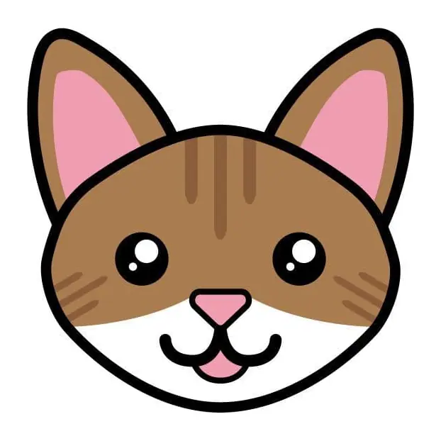 Tatuagem temporária Gatos — Gato rajado fofo. Inclui gato
