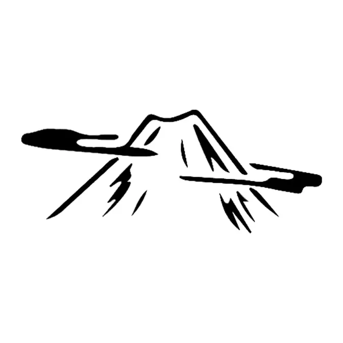 Tatuagem temporária Montanhas e Paisagens — Montanha em pinceladas. Inclui montanha