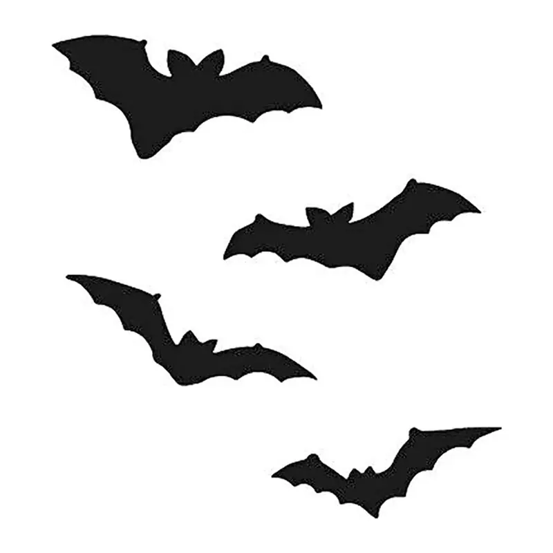 Tatuagem temporária Caveiras e Sombrio — Morcegos. Inclui morcego