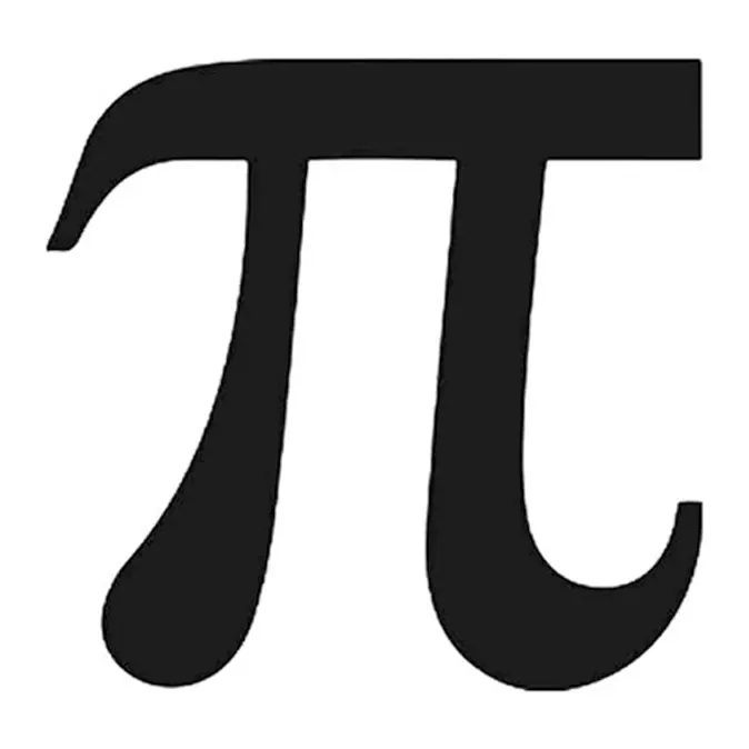 Tatuagem temporária Símbolos — Número pi. Inclui pi