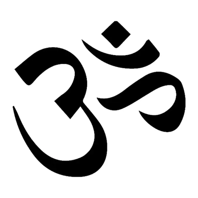 Tatuagem temporária Espiritual e Religioso — Om. Inclui om